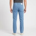 Men's Light Blue Slim Fit Clean Look Jeans, हल्का नीला, small