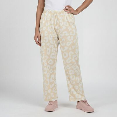 Women's Beige Relaxed Fit Pyjama
