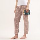 Women's Lilac Regular Fit Polka Dot Printed Pyjama, लाइलेक, small