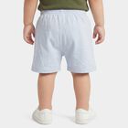 Infants' Light Blue Regular Fit Printed Half Pant, Light Blue, small