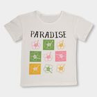 Girls' 100% Cotton T-Shirt, Off White, small image number null