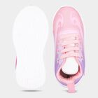 Girls Pink Lace-Up Sneakers, Pink, small
