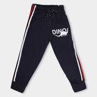 Boys' Navy Blue Dino Printed Cotton Blend Pyjama, Navy Blue, small image number null