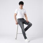Men's Dark Blue Slim Fit Faded Jeans, Dark Blue, small