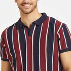 Stripes Polo Shirt, Maroon, small image number null