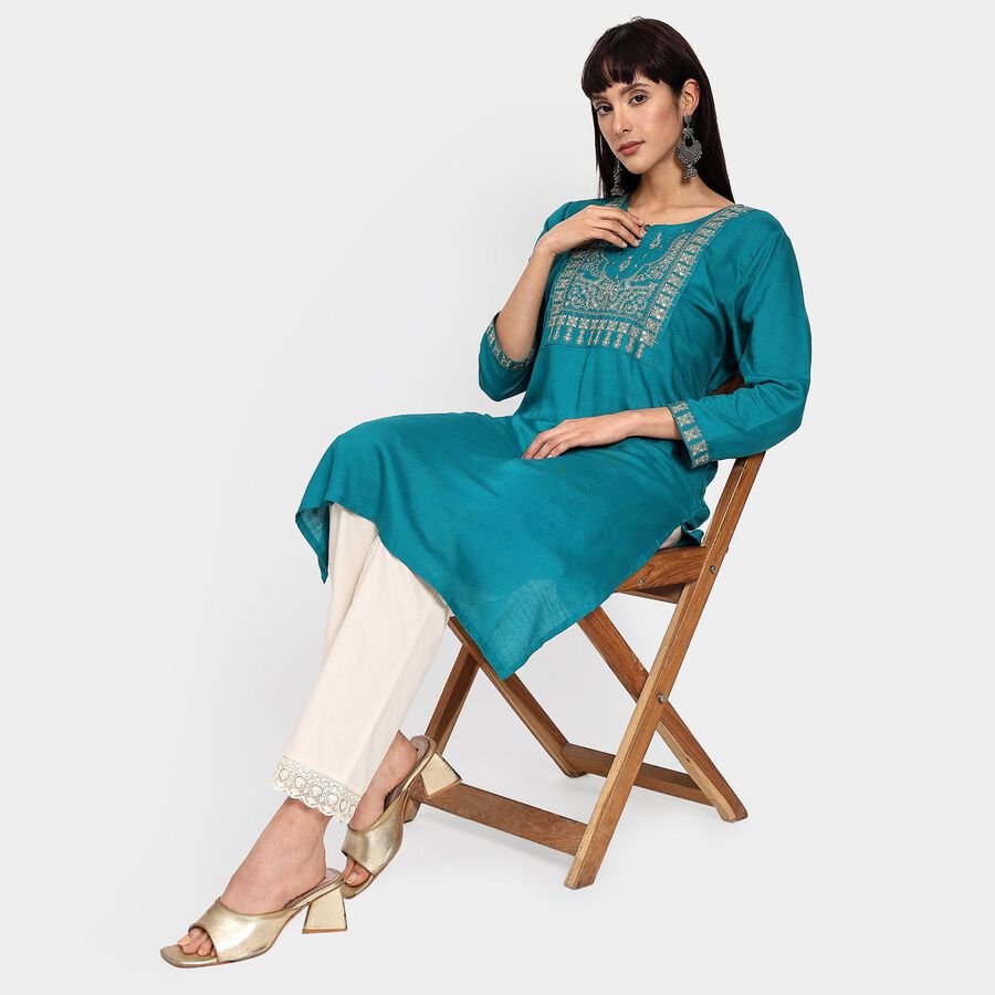 Ladies' Kurta , Dark Green, large image number null