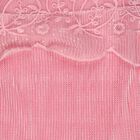 Girls Pink High Neck Romantic T-Shirt, गुलाबी, small