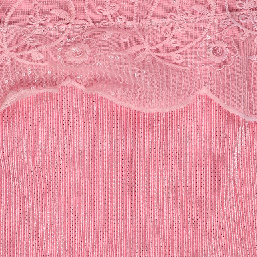 Girls Pink High Neck Romantic T-Shirt, गुलाबी, large