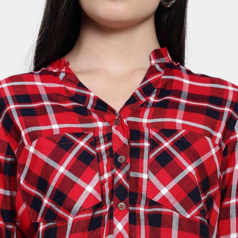 Checks Shirt, Red, large image number null