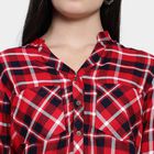 Checks Shirt, लाल, small image number null