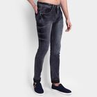 Overdyed 5 Pocket Slim Fit Jeans, Black, small image number null