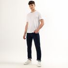 Men's Deep Indigo Slim Fit Five-Pocket Jeans, Dark Blue, small image number null