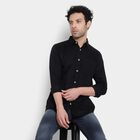 Cotton Solid Formal Shirt, Black, small image number null