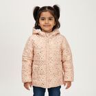 Girls' Light Beige Hooded Casual Jacket, गहरा पीला, small image number null
