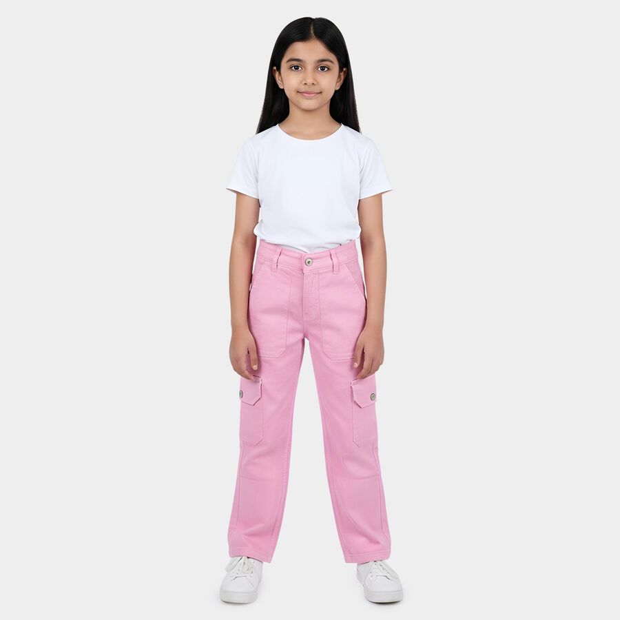 Girls' Jeans, Light Pink, large