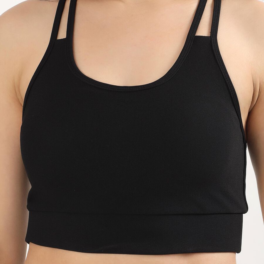 Ladies' Sports Bra, Black, large image number null