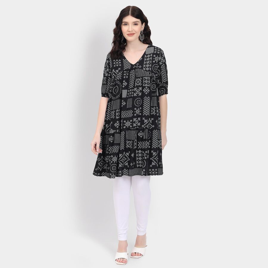 Ladies' Kurta , काला, large image number null