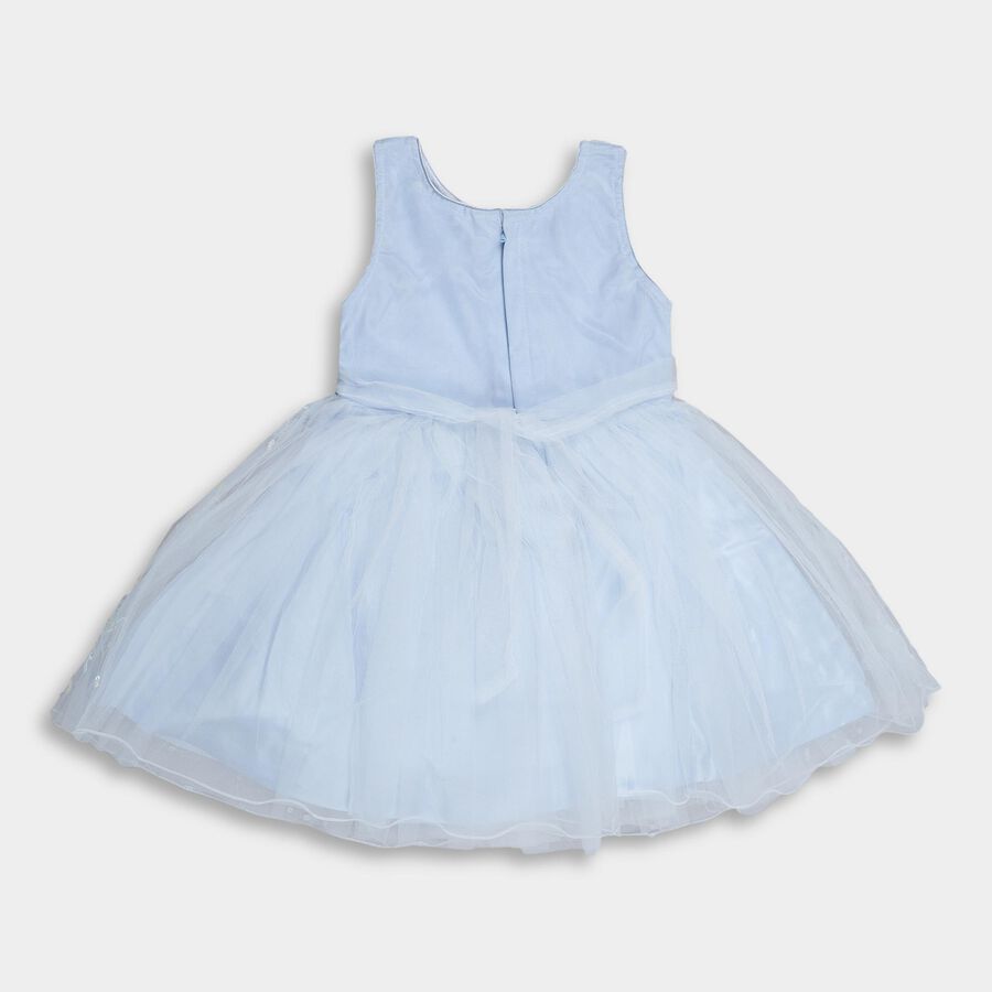 Girls' Frock , हल्का नीला, large image number null