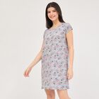 Ladies' Knee Length Nighty, Light Grey, small image number null