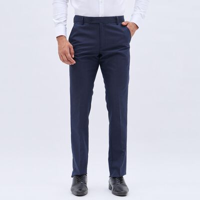 Men's Fixed Waist Slim Fit Formal Trousers