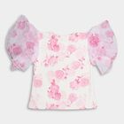 Girls' T-Shirt, हल्का गुलाबी, small image number null