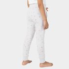 Girls' Light Grey Star Printed Cotton Blend Pyjama, मिश्रित मध्यम ग्रे, small image number null