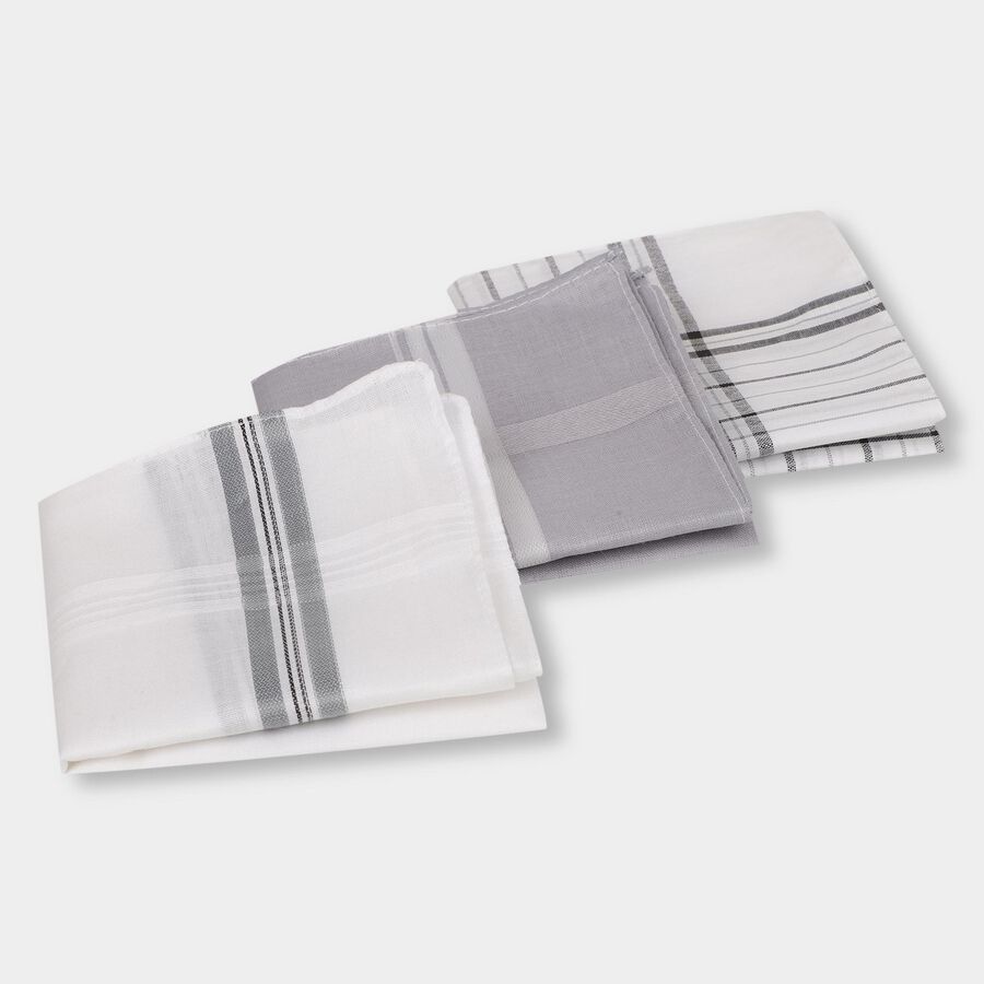 Men's Hanky, गहरा ग्रे, large image number null