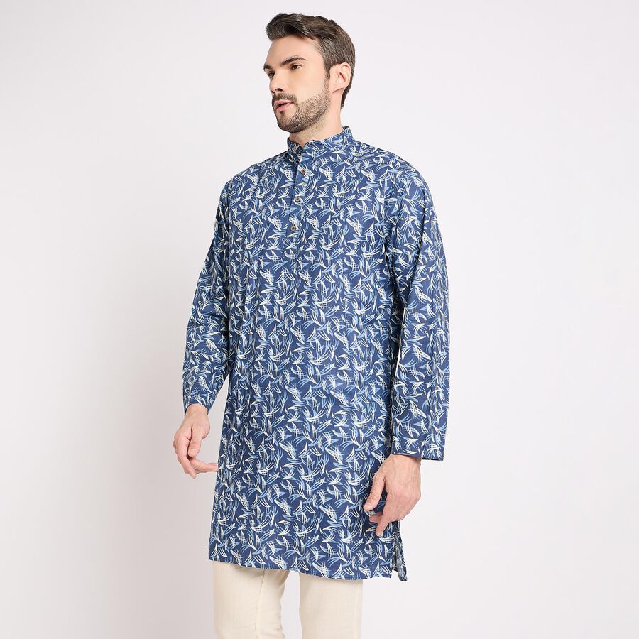 Men's Kurta, गहरा नीला, large image number null