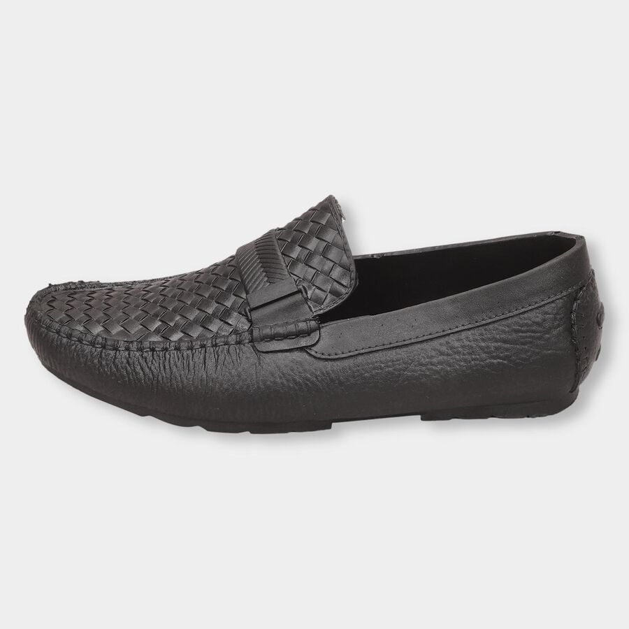 Men's Slip-On Casual Shoes, काला, large image number null