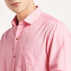 Printed Slim Fit Casual Shirt, Pink, small image number null