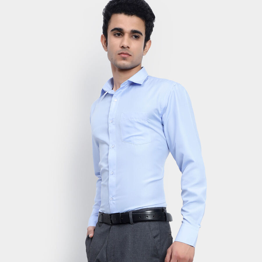 Solid Formal Shirt, Light Blue, large image number null