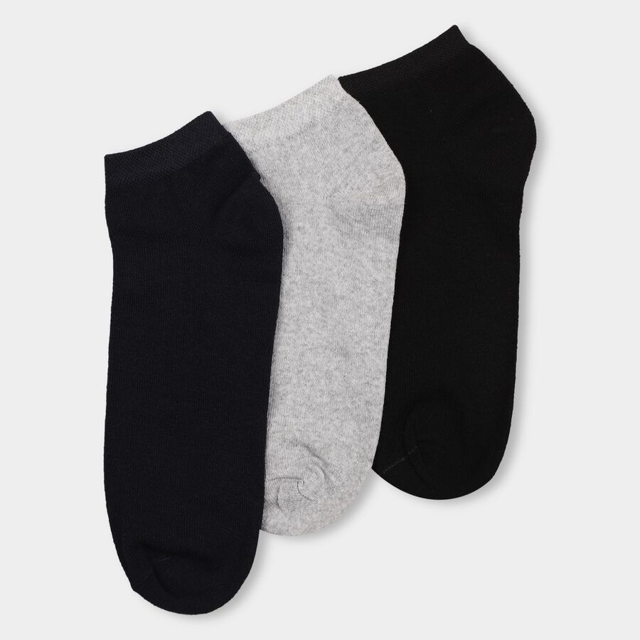 Men's Socks (Pack of 3), Navy Blue, large