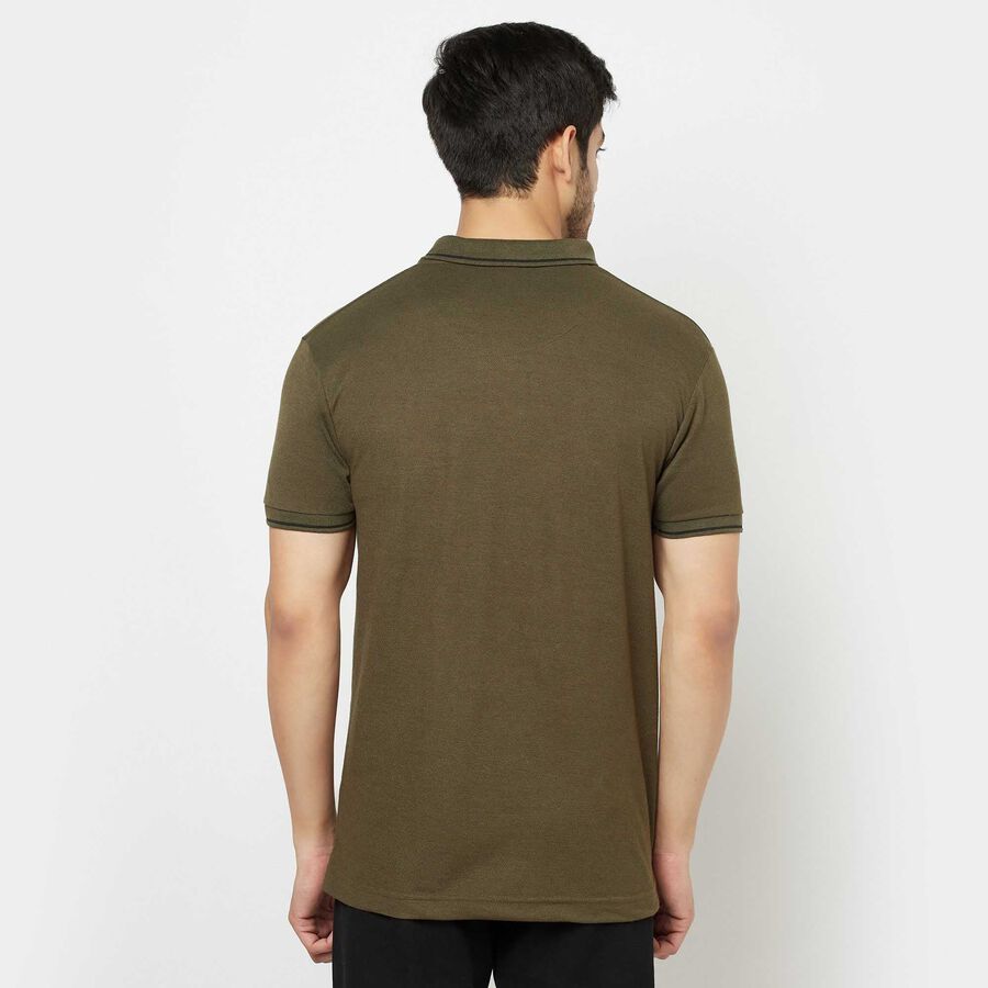 Solid Polo Shirt, Olive, large image number null