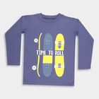 Boys' T-Shirt, मध्यम नीला, small image number null