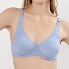 Ladies' Minimiser Bra , हल्का नीला, small image number null