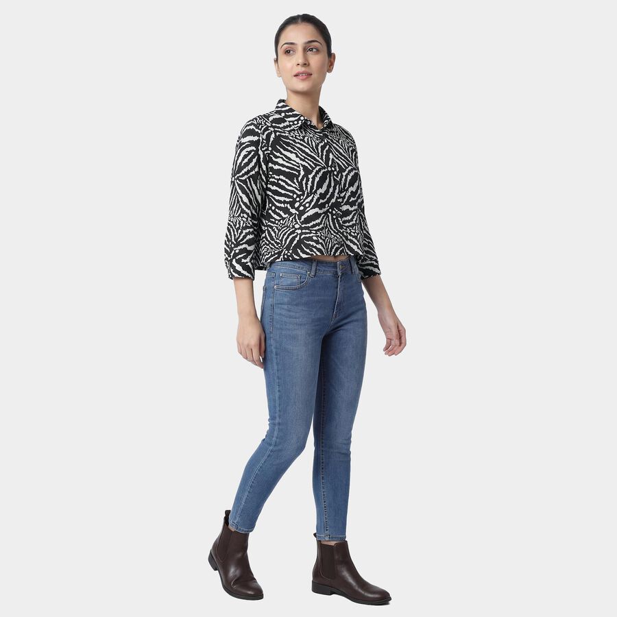 Women's Black Classic Shirt, Black, large