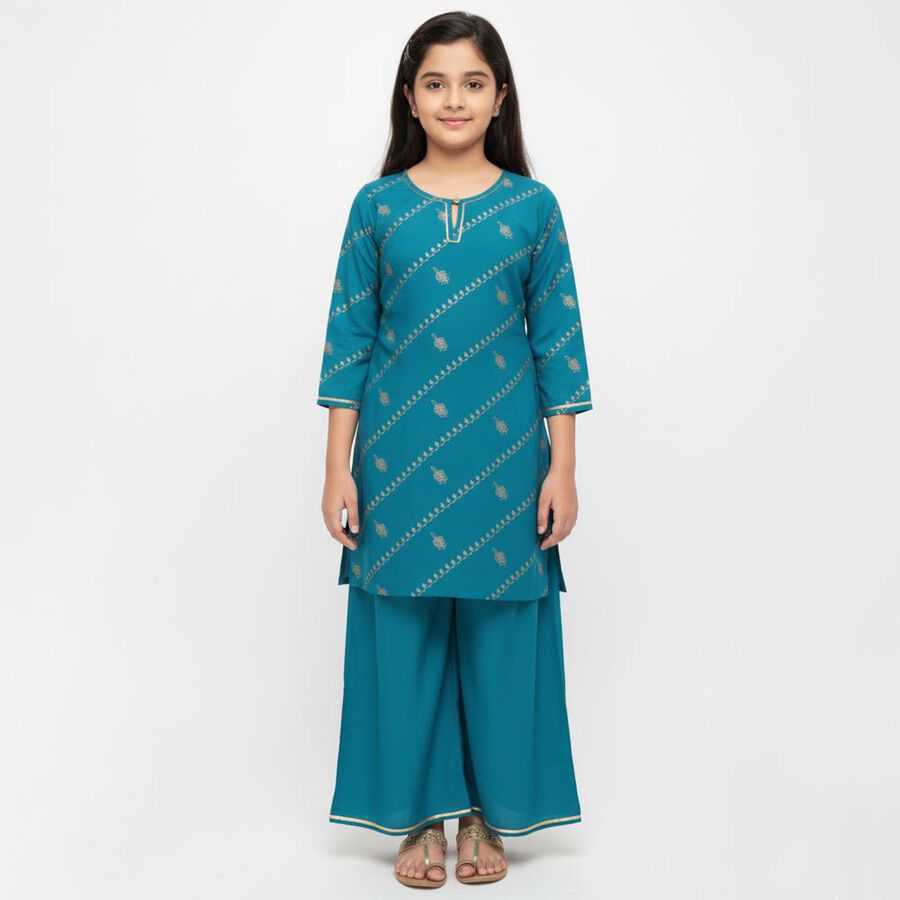 Girls' Fusion Set, टील ब्लू, large image number null