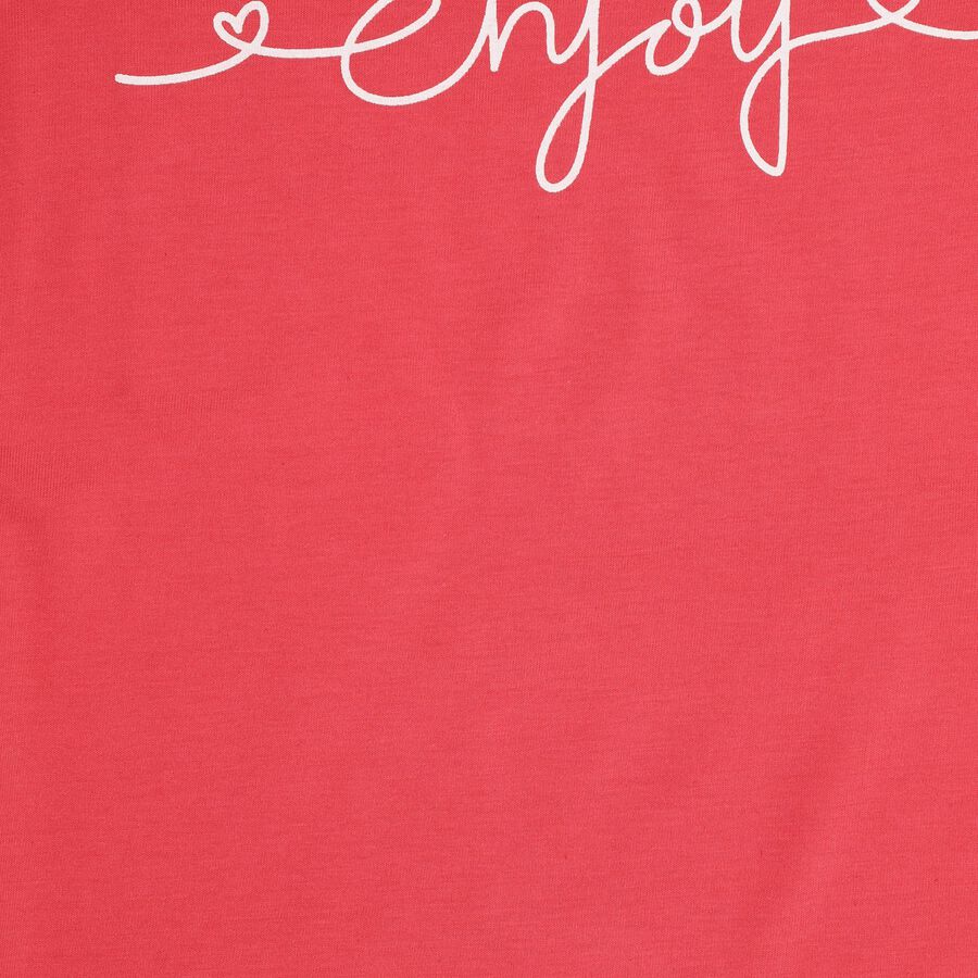 Girls' T-Shirt, Coral, large image number null