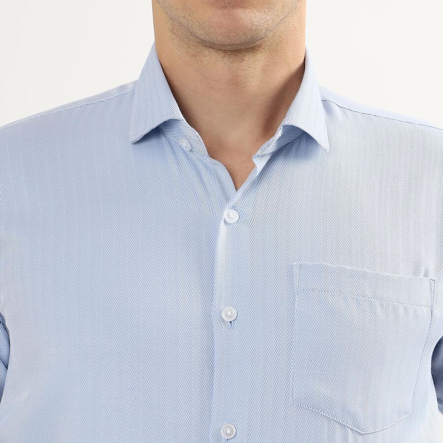 Men's Cut Away Collar Formal Shirt , Light Blue, large image number null