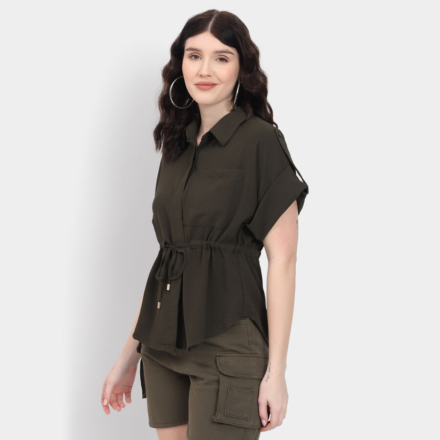 Ladies' Shirt, ओलिव, large