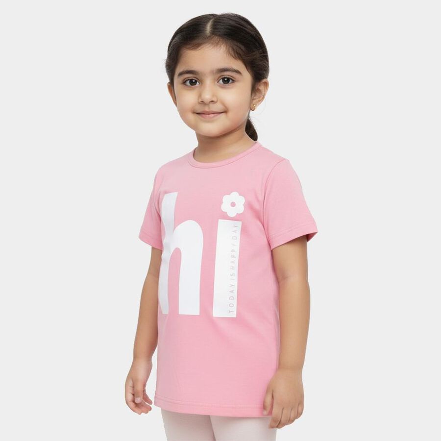 Girls' T-Shirt, Pink, large