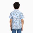 Boys' Rich Eggshell White Cotton Half Sleeve Classic Casual Shirt, सफ़ेद, small image number null
