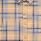 Boys Bright Mustard Yellow Cotton Half Sleeve Classic Casual Shirt, Yellow, small image number null