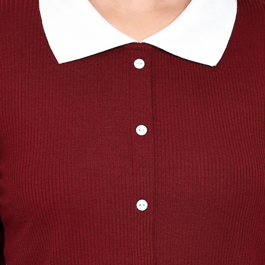 Ladies' Shirt, Wine, large image number null