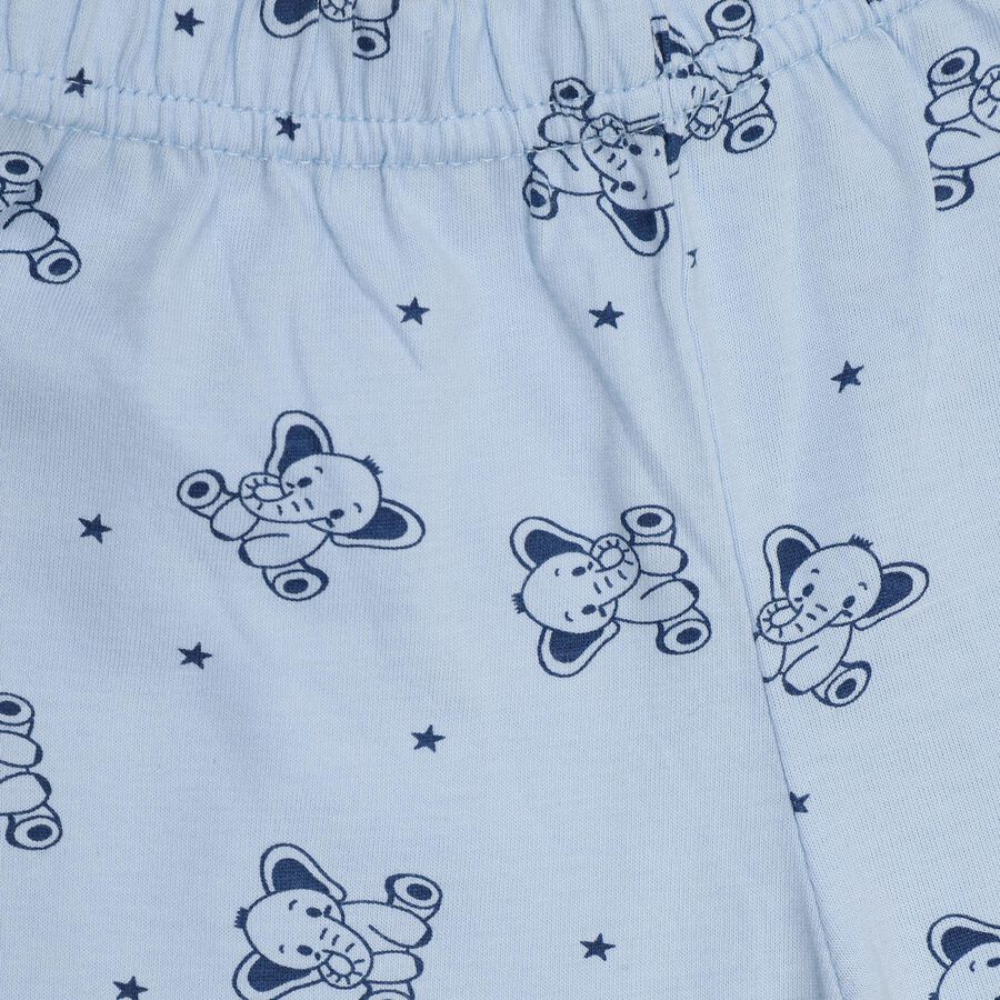 Infants' 100% Cotton Baba Suit, हल्का नीला, large image number null