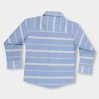 Boys' Light Blue Cotton Classic Collar Casual Shirt, Light Blue, small image number null