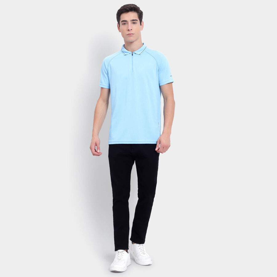 Printed Polo T-Shirt, Sky Blue, large image number null