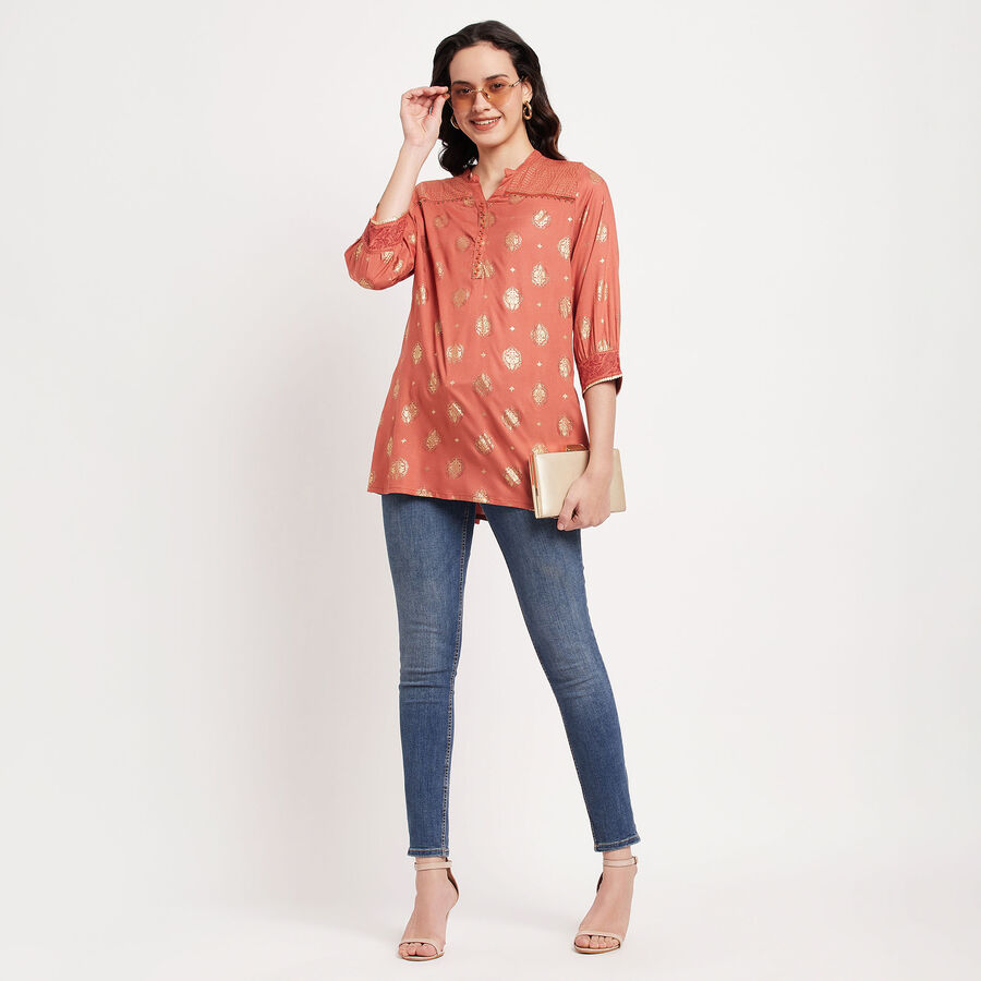 Solid Kurti, रस्ट, large image number null