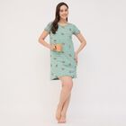 Ladies' 100% Cotton Nighty, Light Green, small image number null