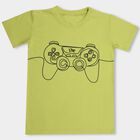 Boys' Half Sleeves T-Shirt, Light Green, small image number null